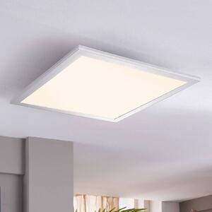 Lindby LED panel Livel, sada 2 ks, 4 000 K, 40 x cm, strieborná, Hliník / sivá / zinok, Kuchyňa, Plast, Moderný, Stropné svetlo