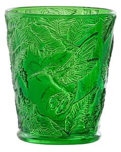 Zelený sklenený džbán s vrúbkami Saint-Émilion - 12*20 cm / 1000 ml - J-Line by Jolipa