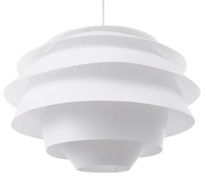 Závesná lampa biela syntetický materiál nepravidelný okrúhly tvar moderný mid century štýl obývačka jedáleň