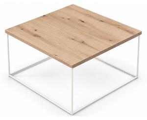 Konferenčný stolík Roni - biela / dub artisan