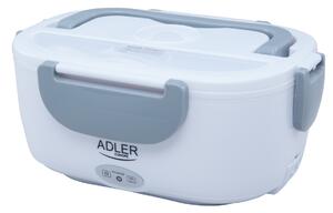 Adler AD 4474 sivá Vyhrievaná nádoba na jedlo sada obedových boxov oddeľujúca nádobu lyžica 1,1 l