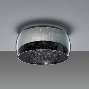 Stropné svietidlo Crystel zo skla, chróm, Ø 50 cm