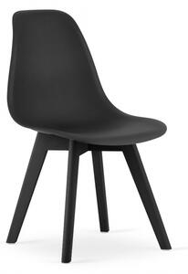 Jedálenská stolička KITO čierna (čierne nohy)