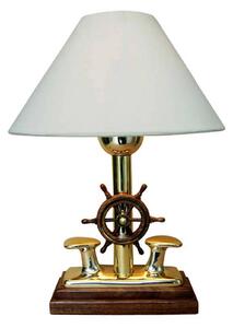 Dekoratívna stolová lampa LUV s drevom