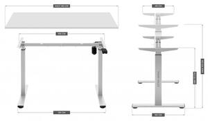 Elektrický stolový rám Mark Adler - XENO 2.0 White