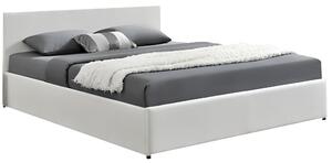 NovýNábytok.sk Manželská posteľ 160 cm Jora (s roštom, úl. priestorom a LED). Vlastná spoľahlivá doprava až k Vám domov. 808744
