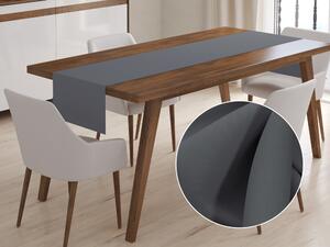 Biante Dekoračný behúň na stôl Rongo RG-076 Sivý 20x140 cm