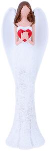 Soška anjel so srdcom (anjel strážny soška 25 cm)