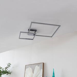 Lindby LED stropné svietidlo Panja, 67 cm, chrómová farba, železo