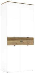 SKRINKA NA TOPÁNKY, biela, dub artisan, 90/196/41 cm Voleo - Predsieňové programy, Online Only
