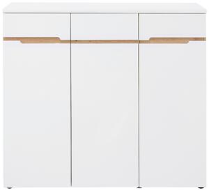 SKRINKA NA TOPÁNKY, biela, dub artisan, 120/107/38 cm Voleo - Predsieňové programy, Online Only