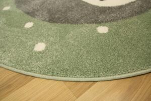 Detský koberec E178A zelený / sivý