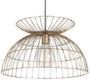 Závesná lampa mosadzná farba kovové železné otvorené tienidlo moderný dizajn