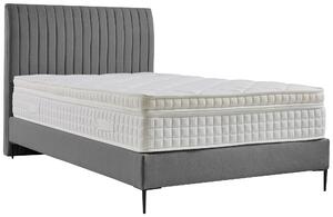 BOXSPRINGOVÁ POSTEĽ, 120/200 cm, textil, kompozitné drevo, sivá MID.YOU - Online Only zostavy, Online Only