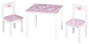 Roba Detská súprava na sedenie - stôl a 2 stoličky (korunka) (100241582)