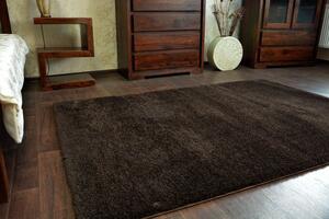 SKLADOM: Kusový koberec SHAGGY MINI - hnedý - 80x150 cm