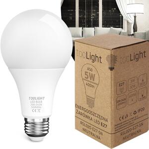 Toolight LED žiarovka studená LED RSL020 E27 5W Neutral