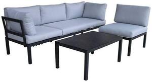 TERASOVÁ SEDACIA SÚPRAVA kov, sklo, textil Ambia Garden - Série záhradného nábytku