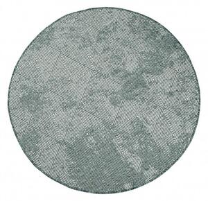Obojstranný koberec DuoRug 5845 zelený kruh