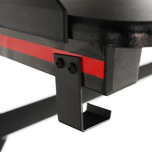 KONDELA Herný stôl/počítačový stôl, s RGB LED osvetlením, čierna/červená, MACKENZIE 140cm
