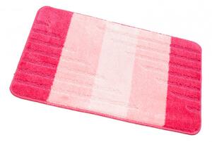 Kúpeľňový koberček VIC ružový, pruhy