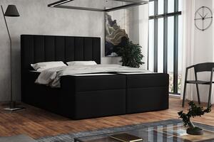 Čalúnená posteľ boxspring 160x200 SAMANTA - čierna