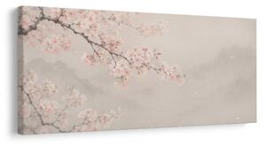 Obraz rozkvitnutá sakura v pastelových tónoch