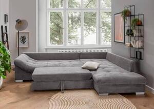 ROHOVÁ SEDAČKA, textil, sivá P & B - Sedačky, Online Only