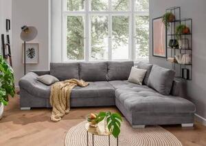 ROHOVÁ SEDAČKA, textil, sivá P & B - Sedačky, Online Only