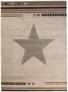Moderné kusový koberec MAROKO - CENTER STAR béžový L916B