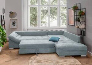 ROHOVÁ SEDAČKA, textil, svetlomodrá P & B - Sedačky, Online Only