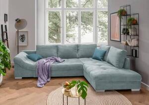 ROHOVÁ SEDAČKA, textil, svetlomodrá P & B - Sedačky, Online Only