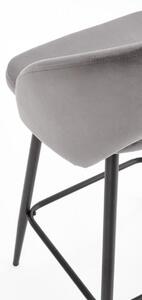 HALMAR Barová stolička Ivy6 sivá