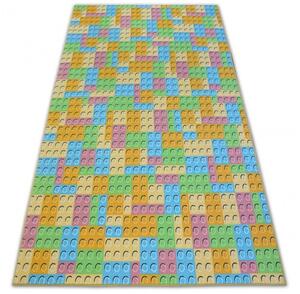 Dywany Lusczow Detský kusový koberec LEGO zelený