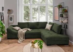 ROHOVÁ SEDAČKA, textil, tmavozelená P & B - Sedačky, Online Only
