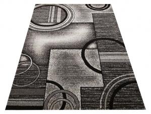 Kusový koberec PANNE geometria - odtiene šedej
