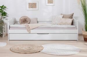 POSTEĽ S VÝSUVNÝM LÔŽKOM, 90/200 cm biela MID.YOU - Detské izby, Online Only