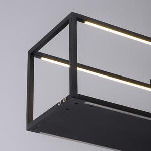 Dizajnové závesné svietidlo čierne vrátane LED s dotykovým stmievačom - Jitske