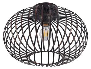 Stropné Lampa Lindby, Rosalea, stmievateľné, Čierna, Obývacia izba, Kov, Moderný
