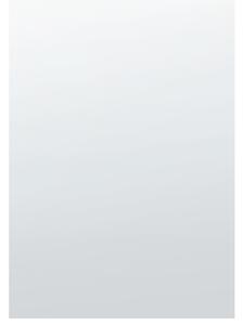 Nástenné zrkadlo strieborné obdĺžnikové 40 x 60 cm dekoratívne na zavesenie na stenu dizajnový doplnok