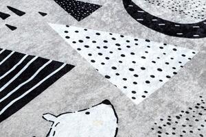 Detský koberec JUNIOR 51974.802 medvedíky, sivý