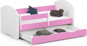 Detská posteľ SMILE 140x70 cm - ružová