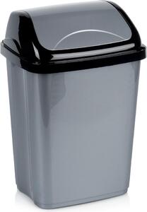 Plastový odpadkový kôš, výklopný, kancelária, kúpeľňa, kuchyňa, 10 l