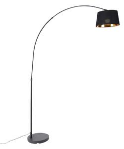 Inteligentná oblúková lampa čierna so zlatom vrátane Wifi A60 - Arc Basic