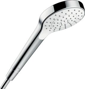 Hansgrohe Croma Select S, Ručná sprchová hlavica, Chróm, Biela, Múr