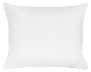 Vankúš na spanie biely lyocell bavlna japara obdĺžnikový 50 x 60 cm polyesterová výplň nízky profil spálňa