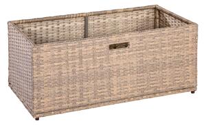 Úložný box na rohovú lavicu, sivý, 49 x 94,5 x 39,5 cm