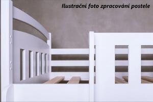 Detská domčeková posteľ z masívu borovice DIANA so šuplíkmi - 200x90 cm - ŠEDÁ