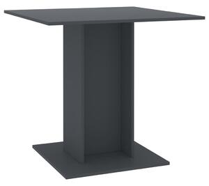 Jedálenský stolík sivý 80x80x75 cm drevotrieska