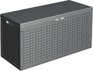 Záhradný úložný box s vekom plastový 120x45x60 cm
